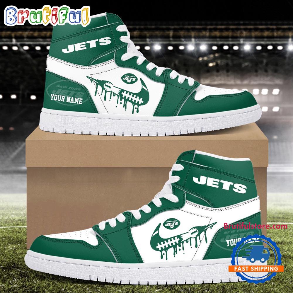 Sportswearmerch New York Jets NFL AJ1 High Sneakers Shoes For Men And Women