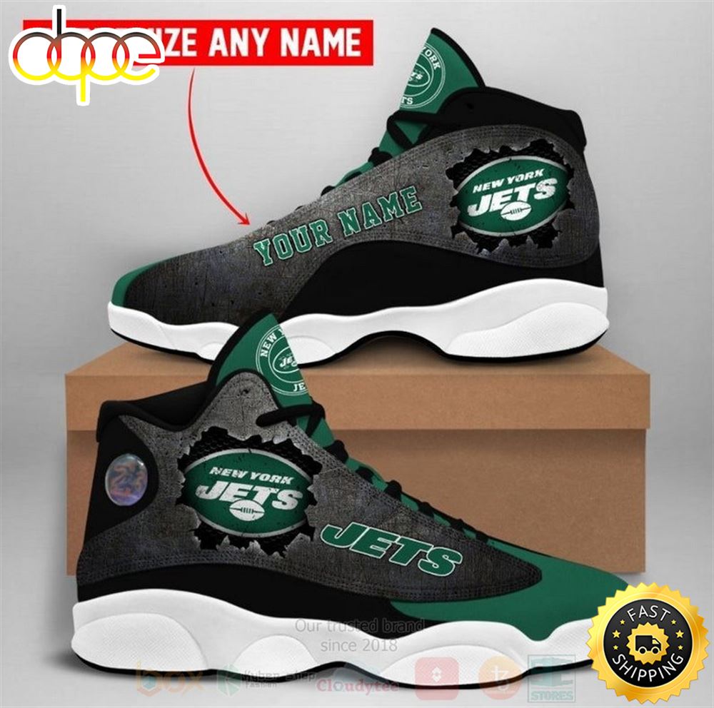 Sportswearmerch New York Jets NFL AJ13 Sneakers Shoes For Men And Women