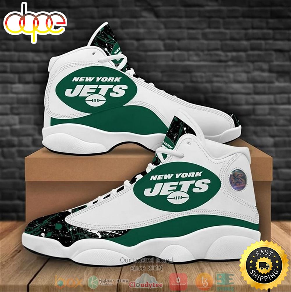 Sportswearmerch New York Jets NFL AJ13 Sneakers Shoes For Men And Women