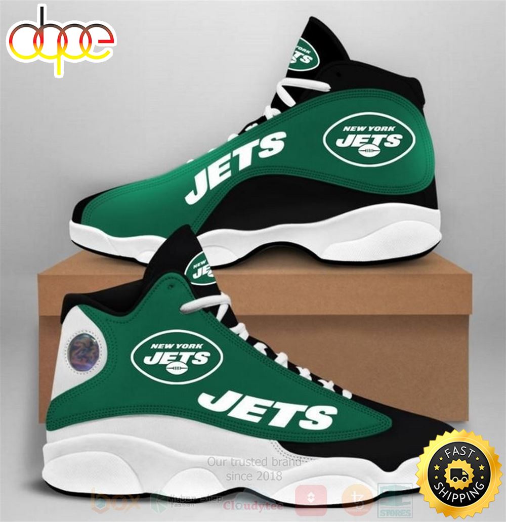 Sportswearmerch New York Jets NFL AJ13 Sneakers Shoes For Men And Women