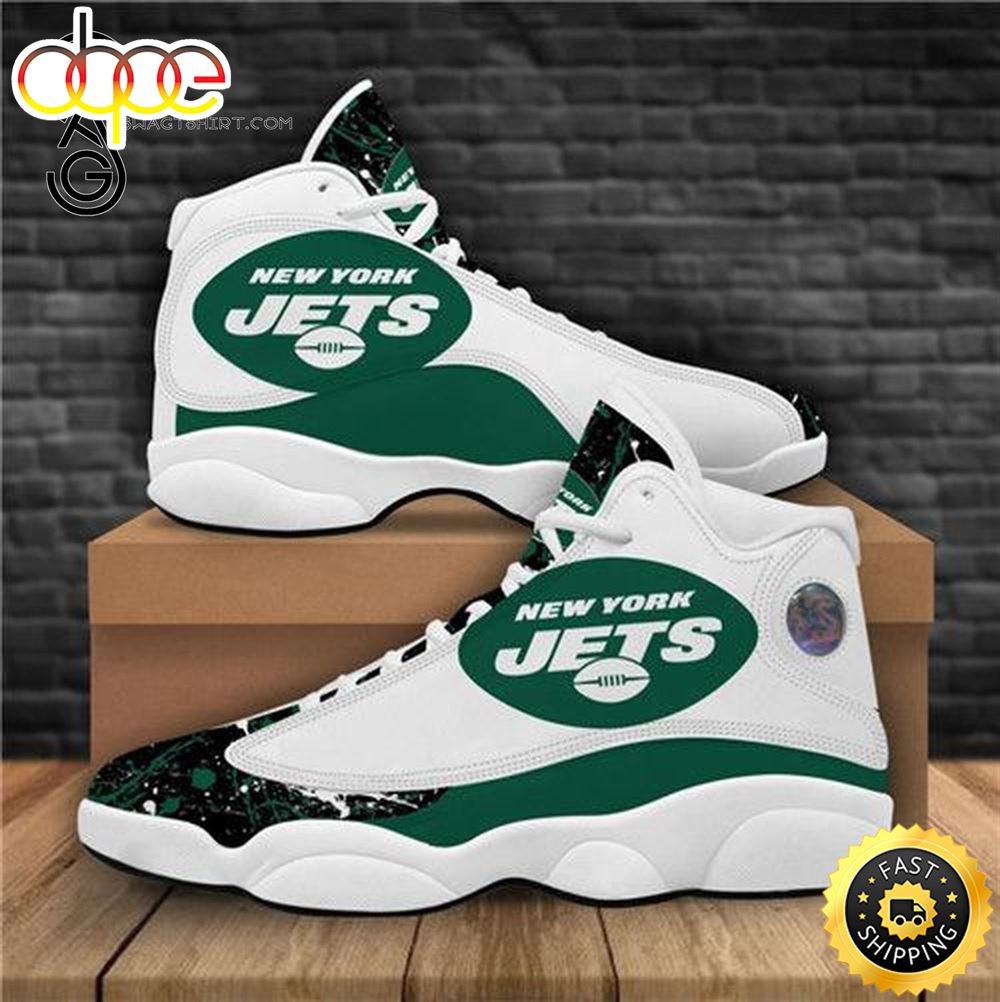 Sportswearmerch New York Jets NFL AJ13 Sneakers Shoes For Men And Women