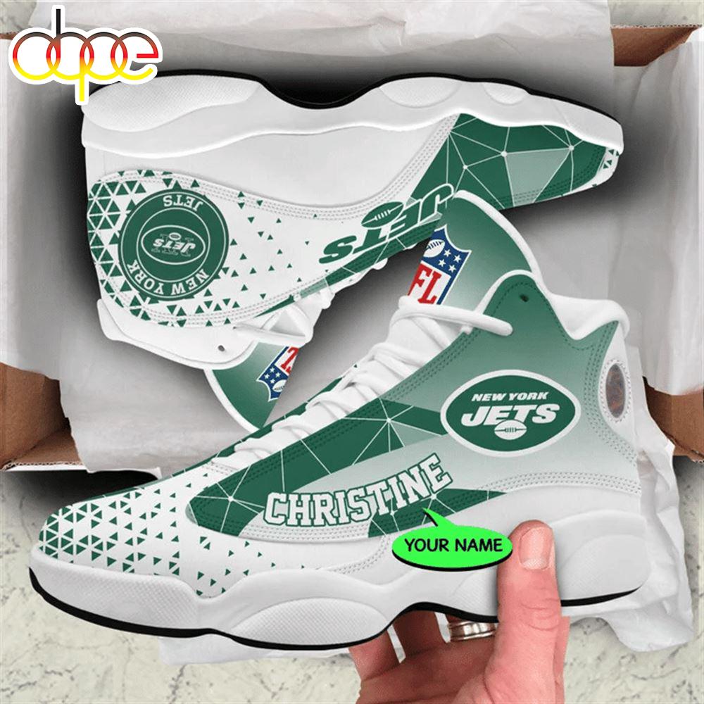 Sportswearmerch New York Jets NFL AJ13 Sneakers Shoes For Men And Women