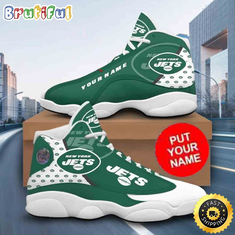 Sportswearmerch New York Jets NFL AJ13 Sneakers Shoes For Men And Women