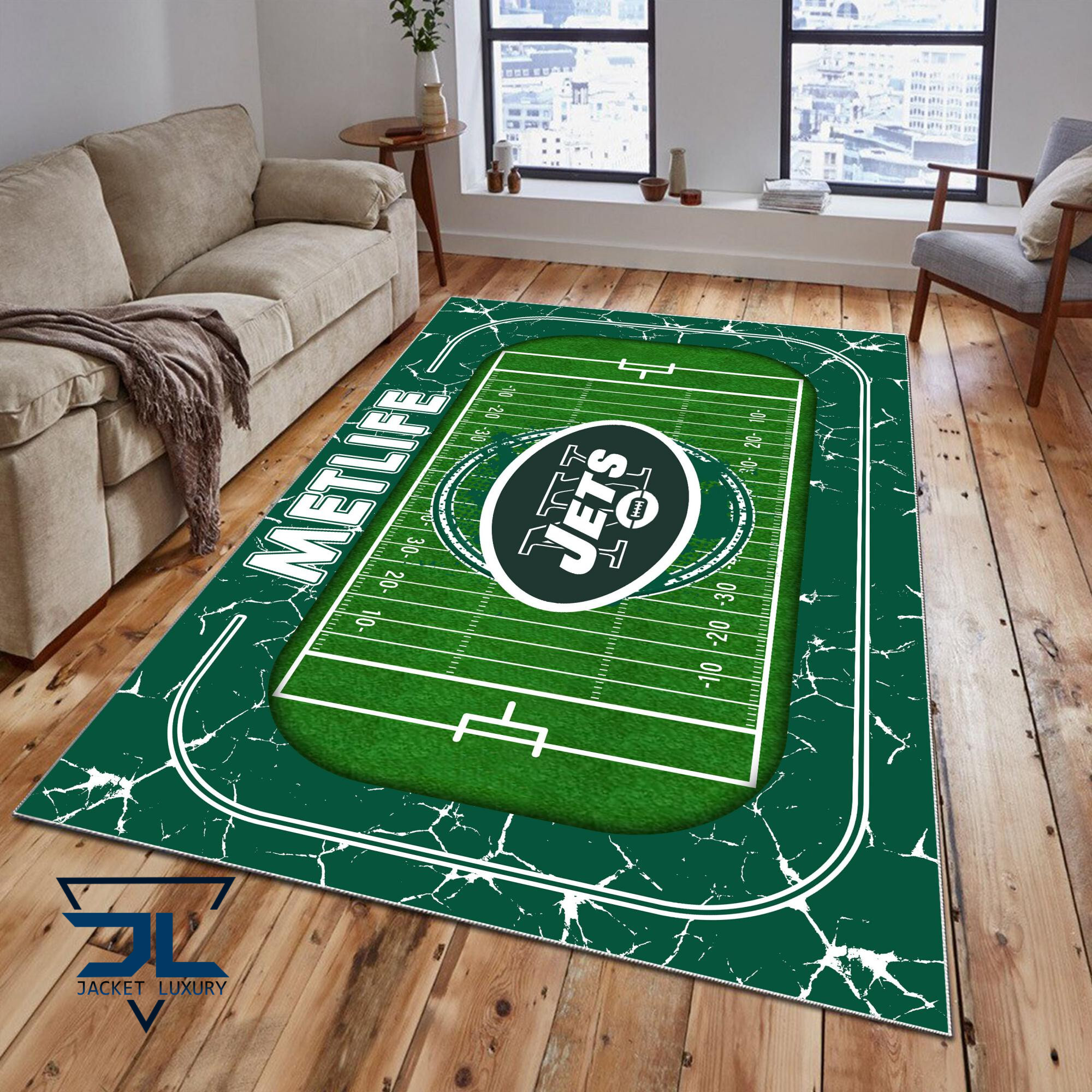 Sportswearmerch New York Jets NFL Area Rug For Fan