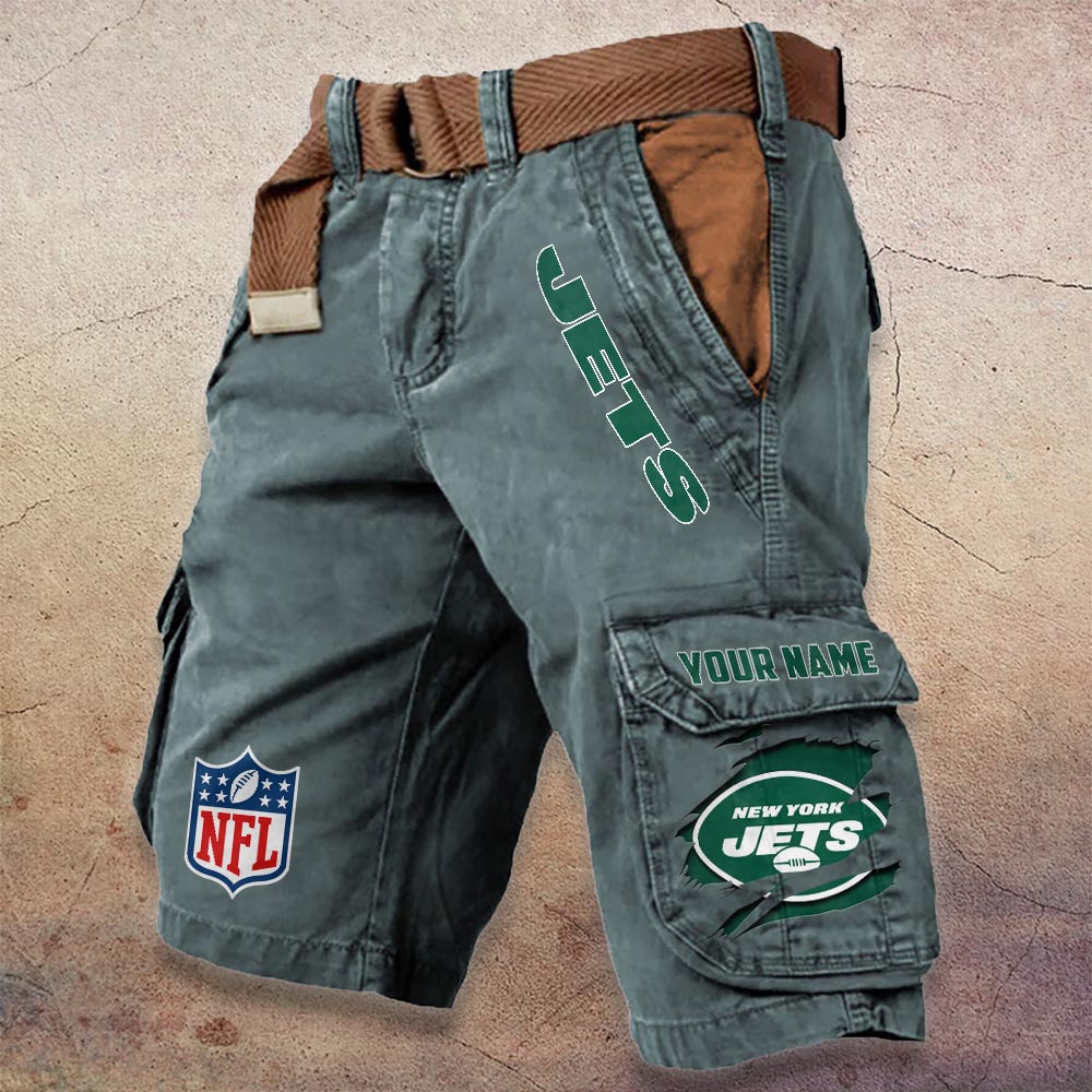 Sportswearmerch New York Jets NFL Denim Short For Fan
