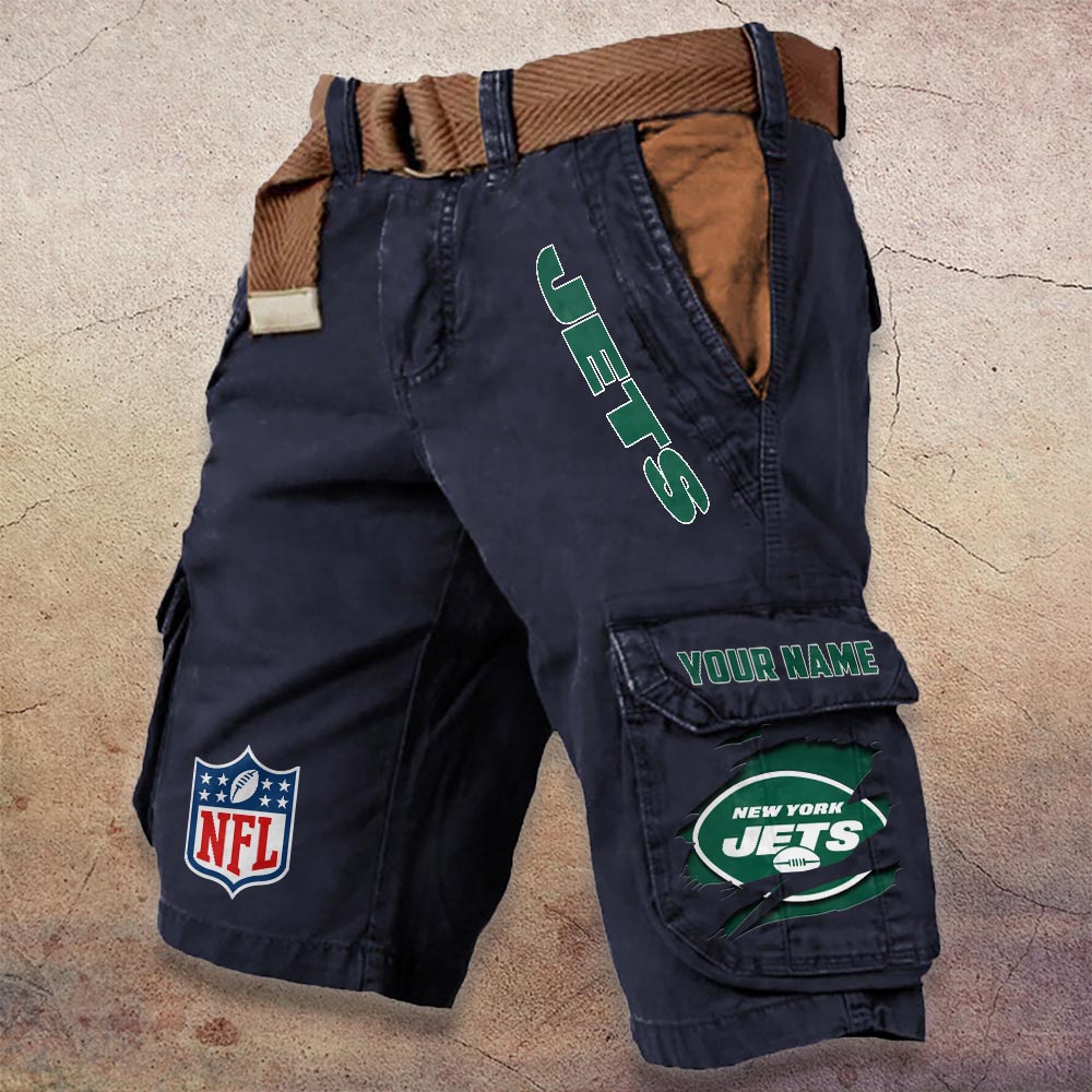 Sportswearmerch New York Jets NFL Denim Short For Fan