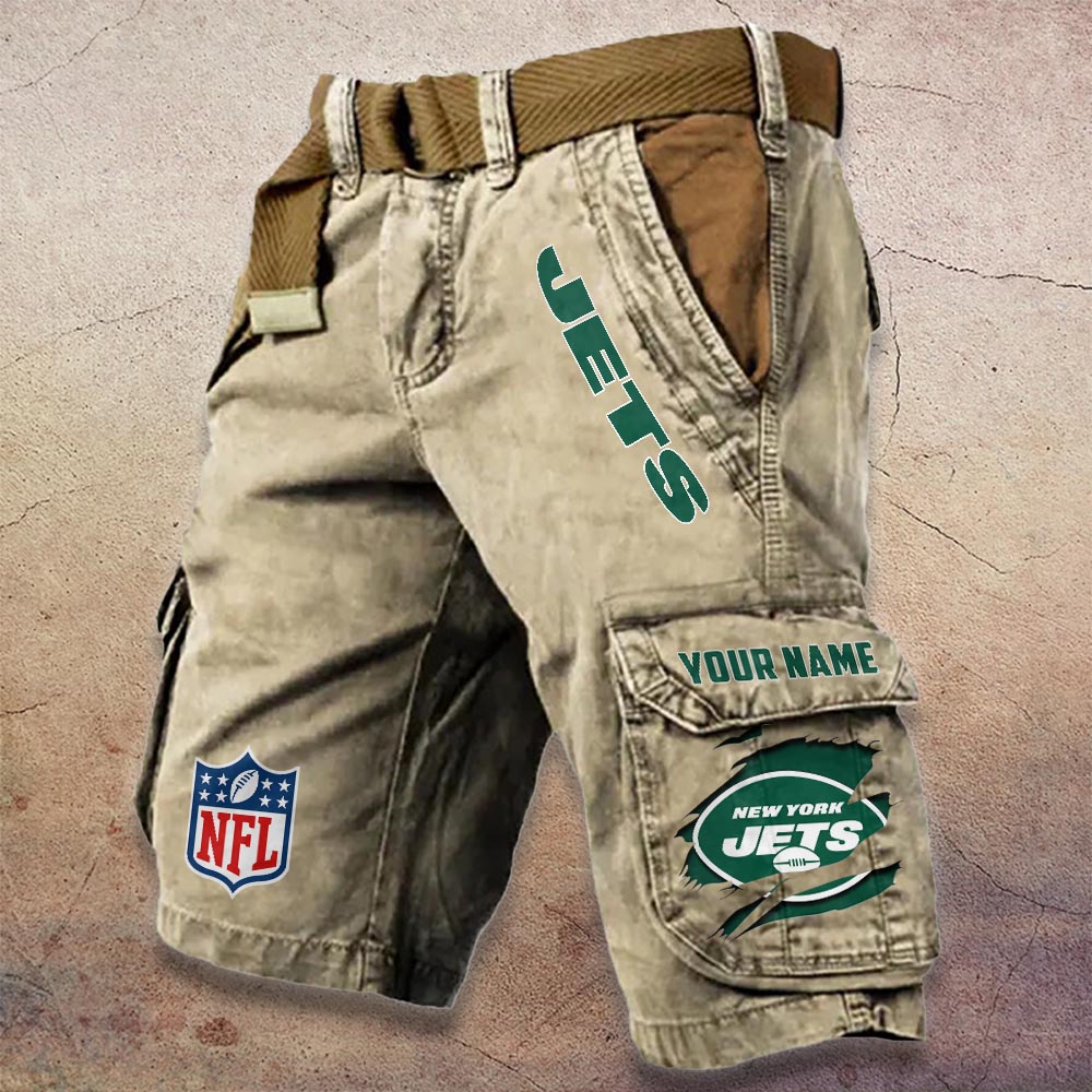 Sportswearmerch New York Jets NFL Denim Short For Fan