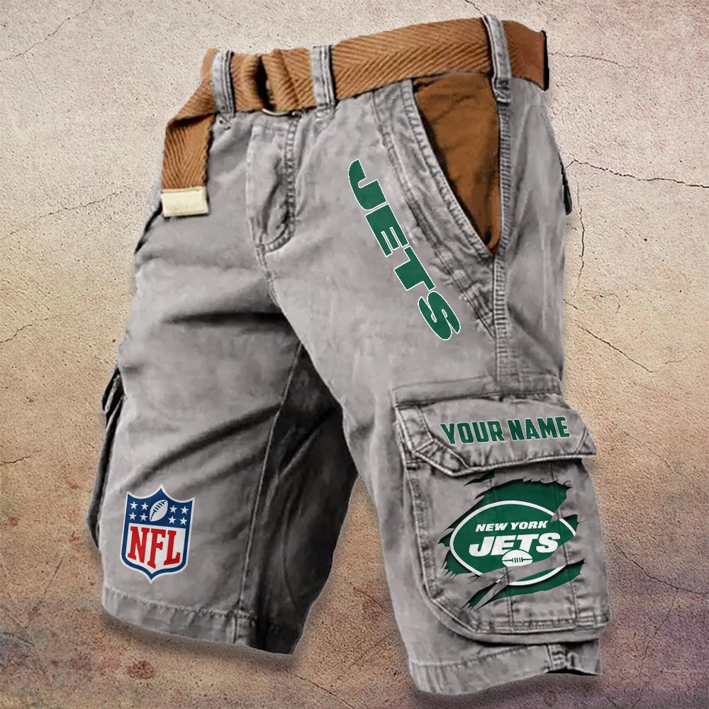 Sportswearmerch New York Jets NFL Denim Short For Fan
