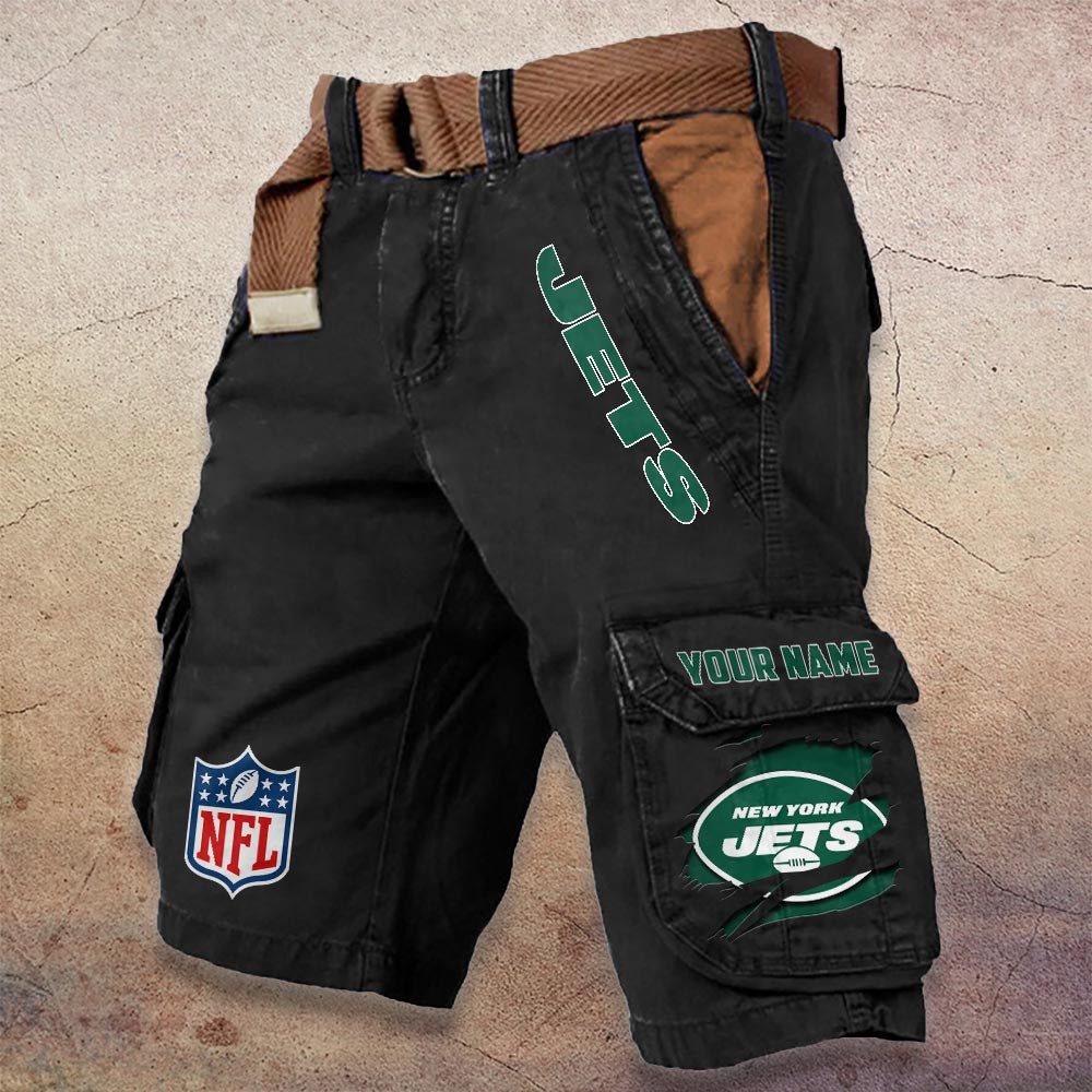 Sportswearmerch New York Jets NFL Denim Short For Fan