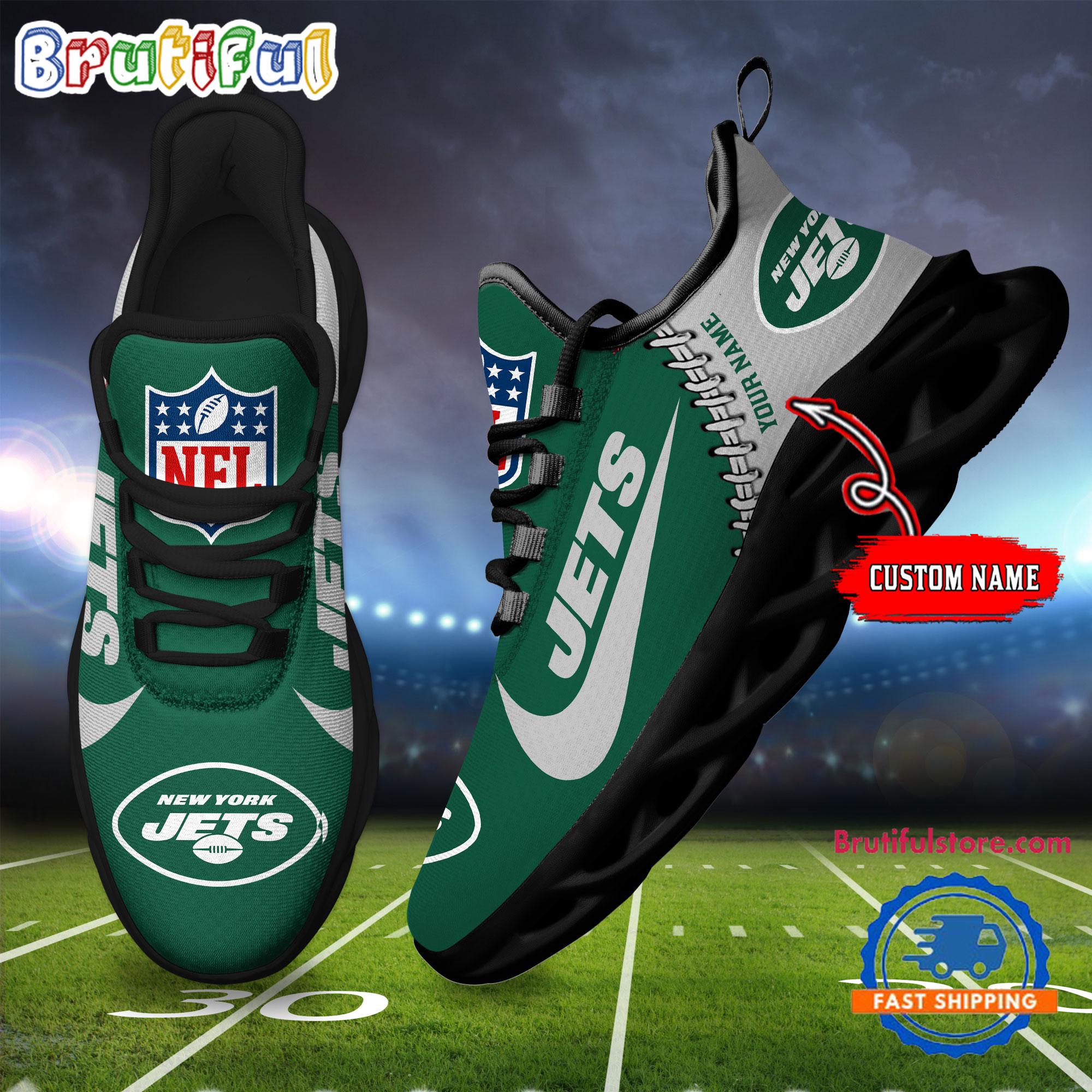 Sportswearmerch New York Jets NFL Football New Season Sneaker Max Soul Shoes For Fan