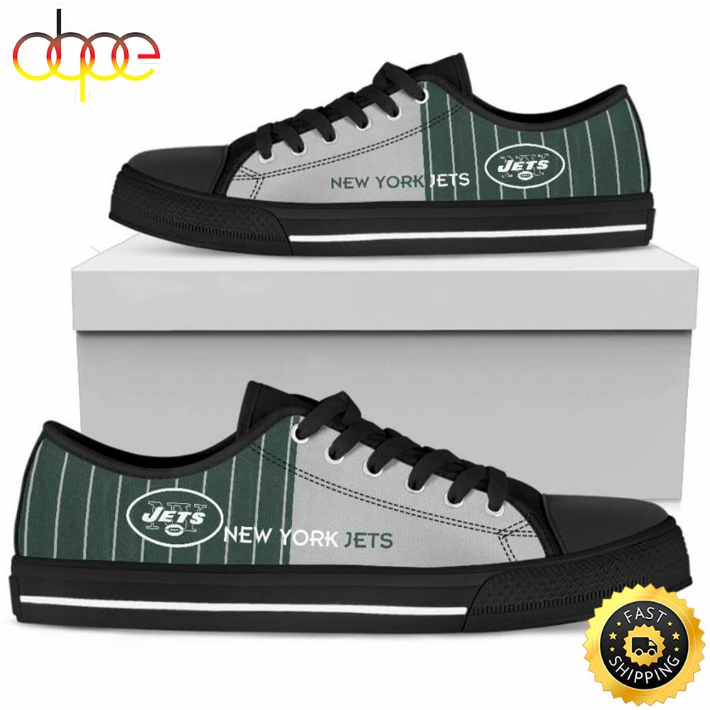 Sportswearmerch New York Jets NFL Low Top Canvas Sneakers Shoes For Men And Women