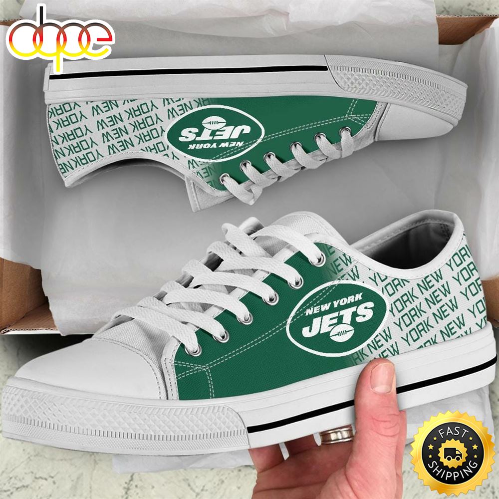 Sportswearmerch New York Jets NFL Low Top Canvas Sneakers Shoes For Men And Women