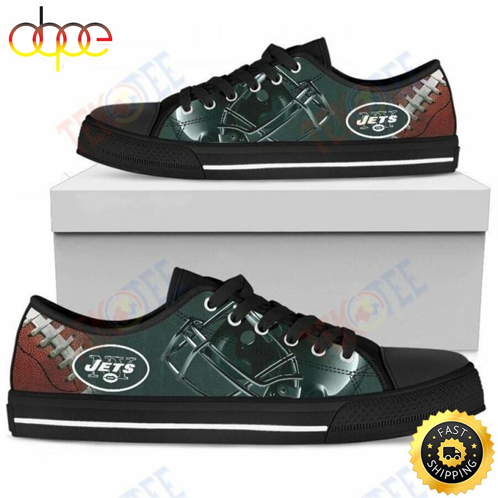 Sportswearmerch New York Jets NFL Special Green Low Top Canvas Sneakers Shoes For Men And Women