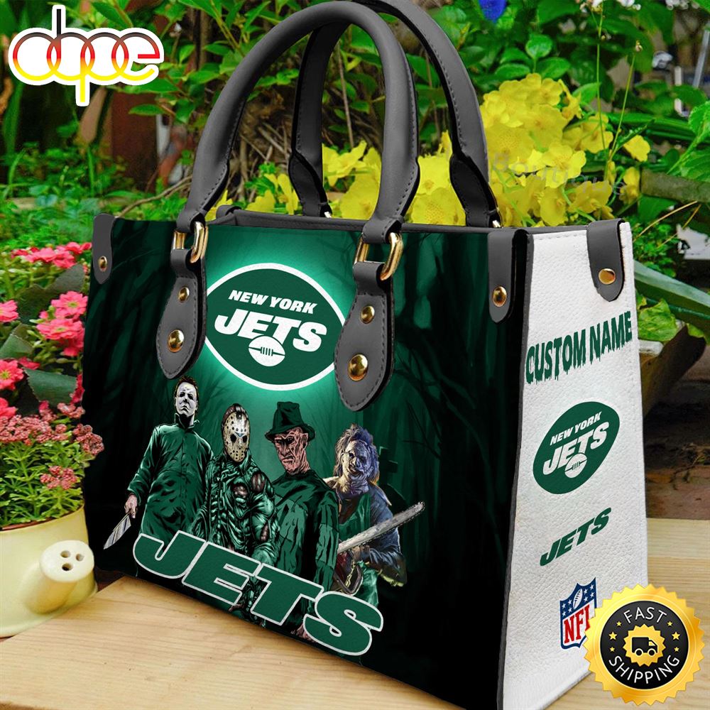 Sportswearmerch New York Jets NFL Women Leather Hand Bag For Fan