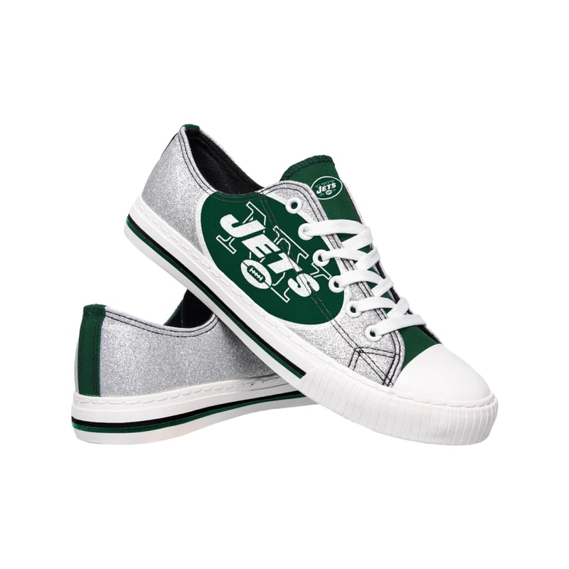 Sportswearmerch New York Jets NFL Womens Low Top Canvas Sneakers Shoes For Men And Women