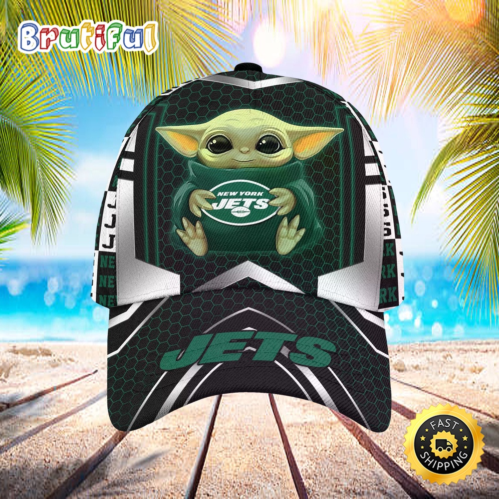 Sportswearmerch New York Jets NFL x Baby Yoda Classic Cap For Fan