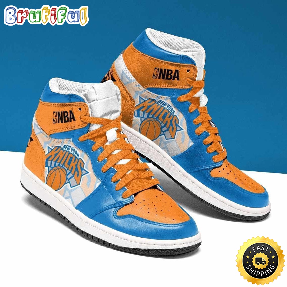 Sportswearmerch New York Knicks NBA AJ1 High Sneakers Shoes For Men And Women