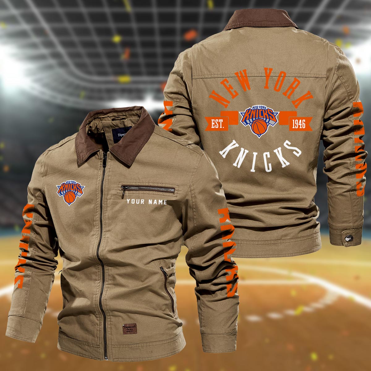 Sportswearmerch New York Knicks NBA Lapel Jacket For Fan