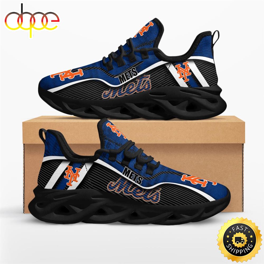 Sportswearmerch New York Mets MLB Jumpstart Max Soul Shoes Sneakers For Men And Women
