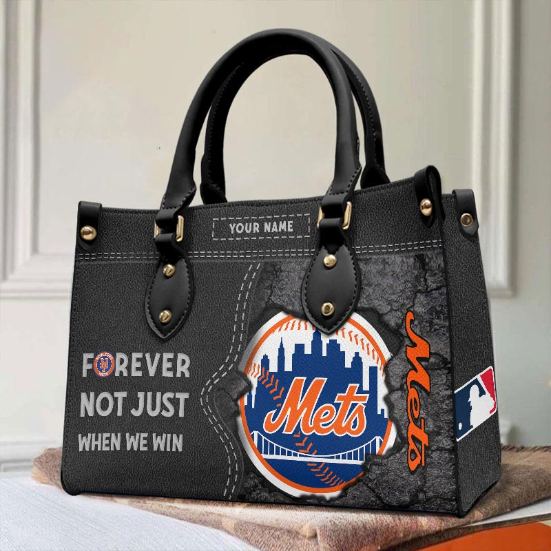 Sportswearmerch New York Mets MLB Leather Handbag For Fan