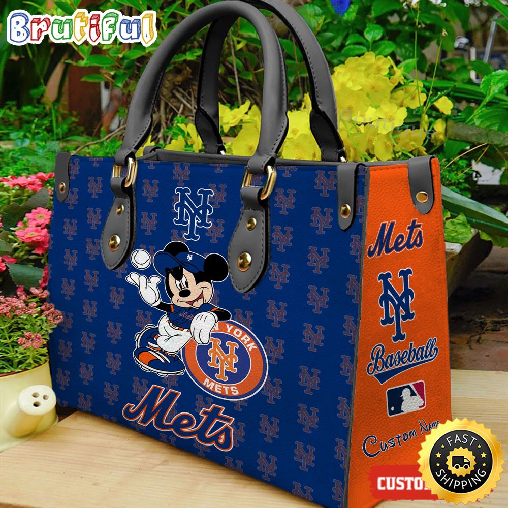 Sportswearmerch New York Mets MLB x Mickey Leather Handbag For Fan