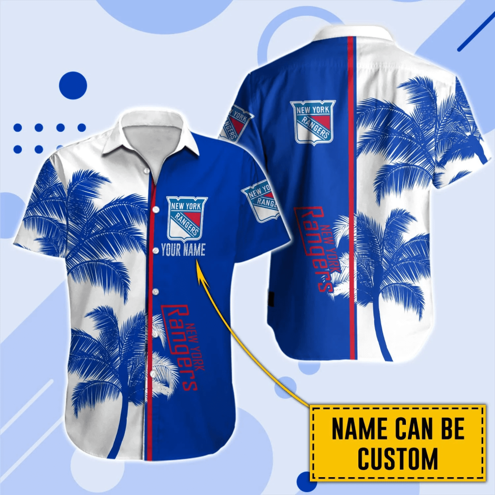 Sportswearmerch New York Rangers NHL Personalized Hawaiian Shirt For Fan