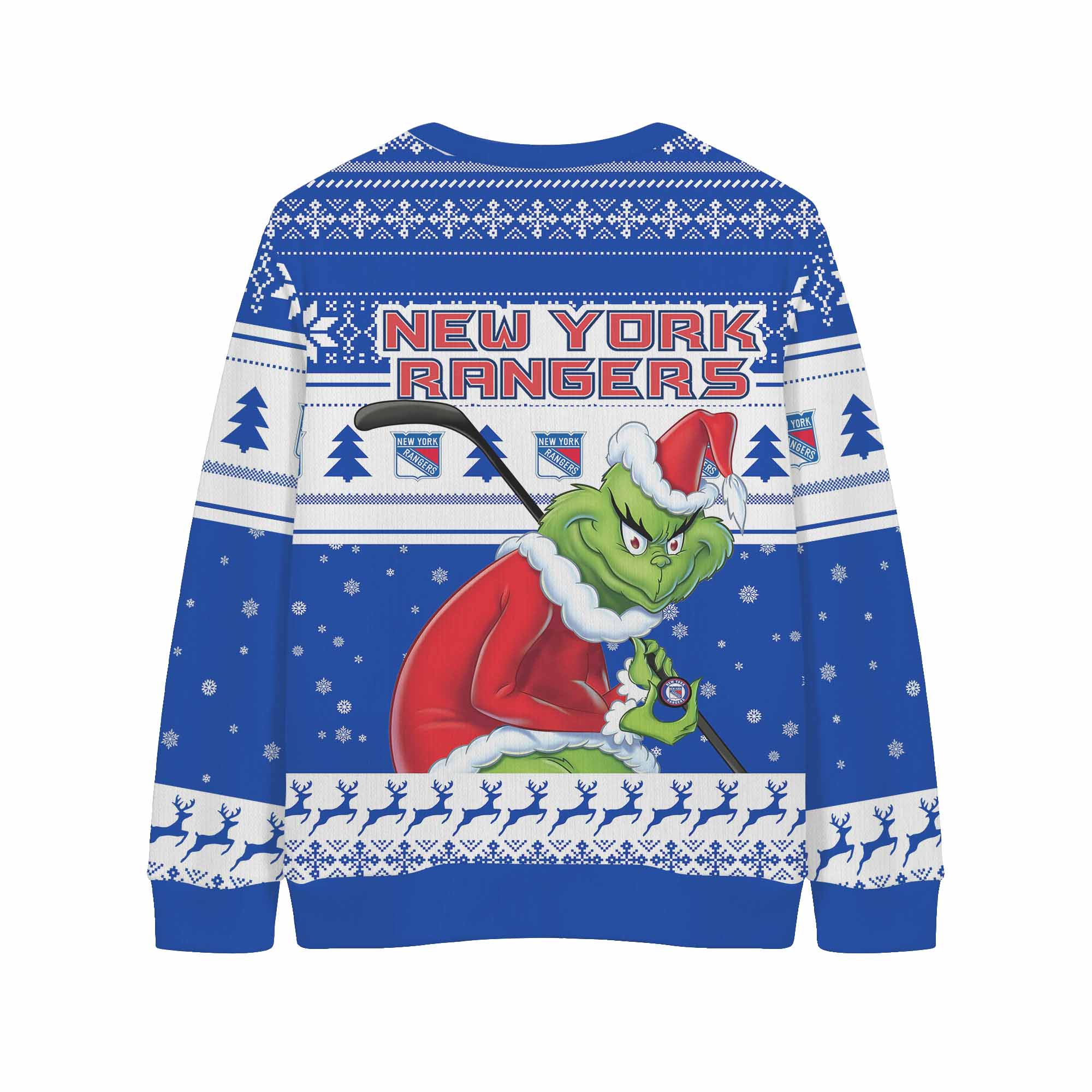 Sportswearmerch New York Rangers NHL x Grinch Christmas Cardigan For Fan