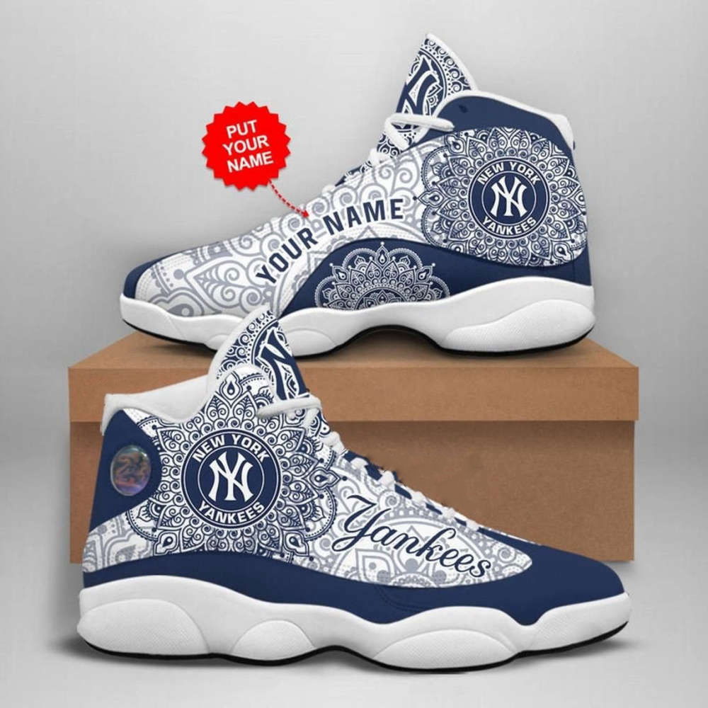 Sportswearmerch New York Yankees MLB AJ13 Sneakers Shoes For Men And Women