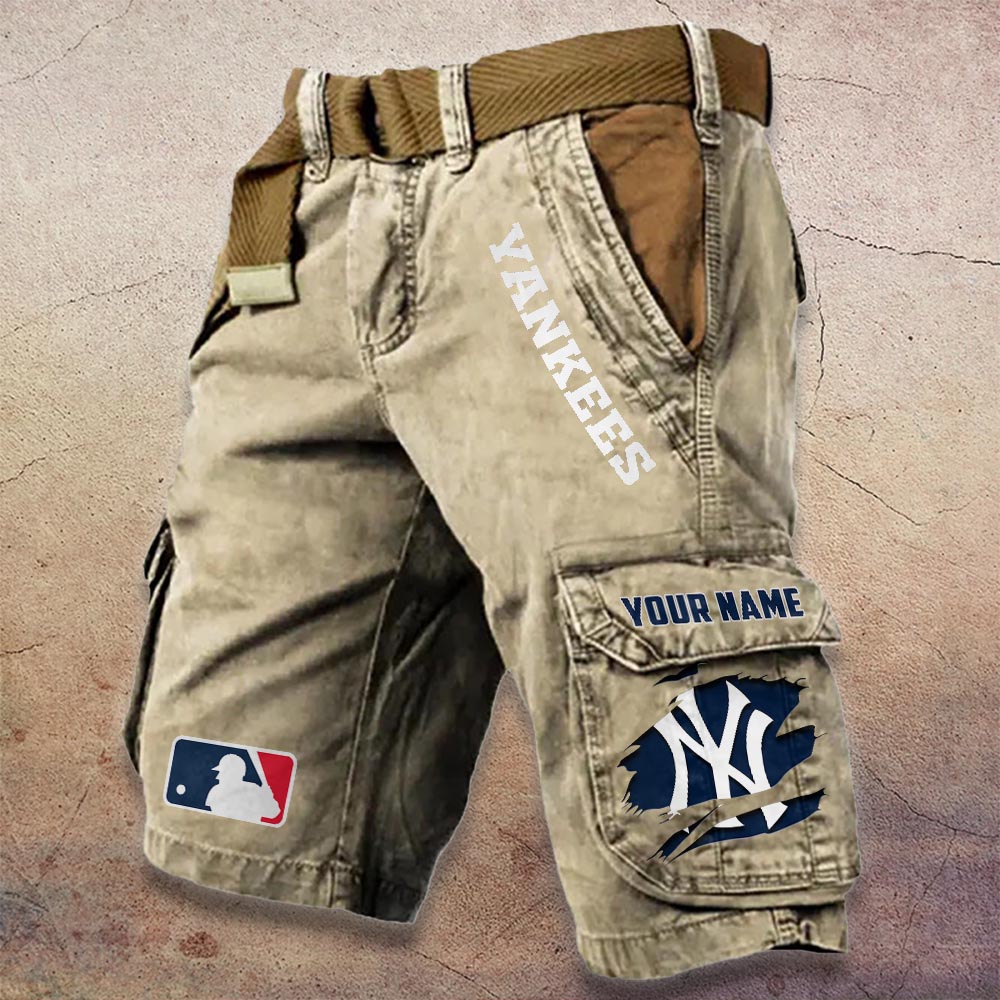 Sportswearmerch New York Yankees MLB Denim Short For Fan