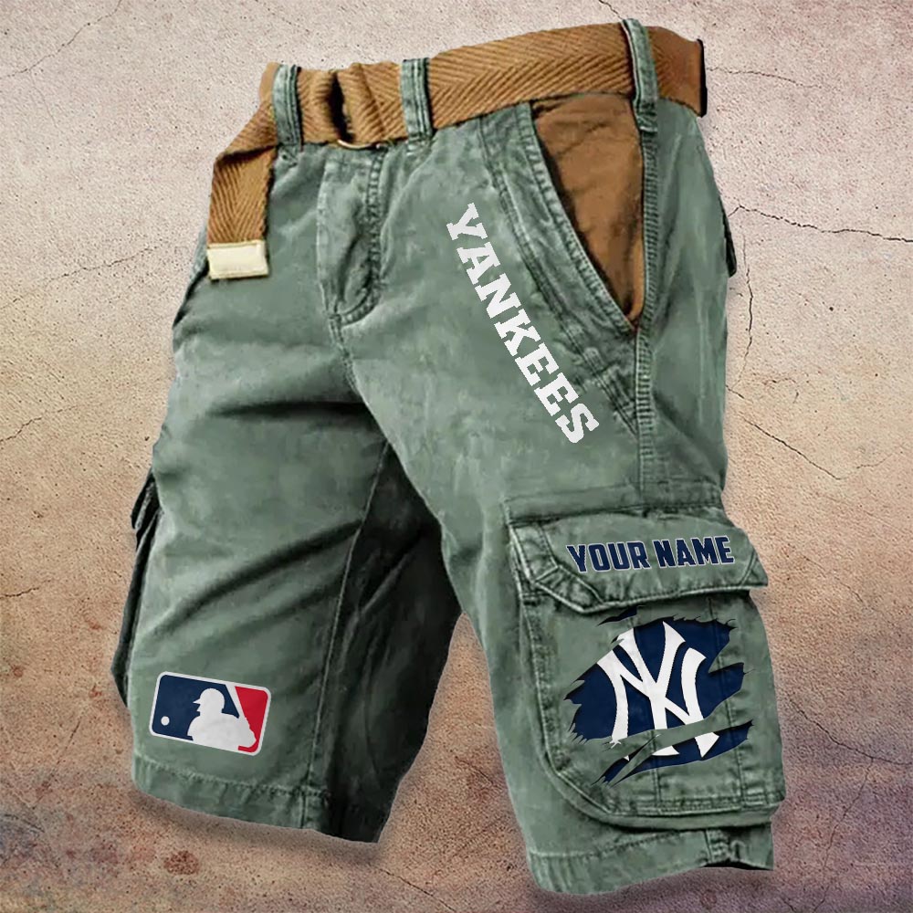 Sportswearmerch New York Yankees MLB Denim Short For Fan