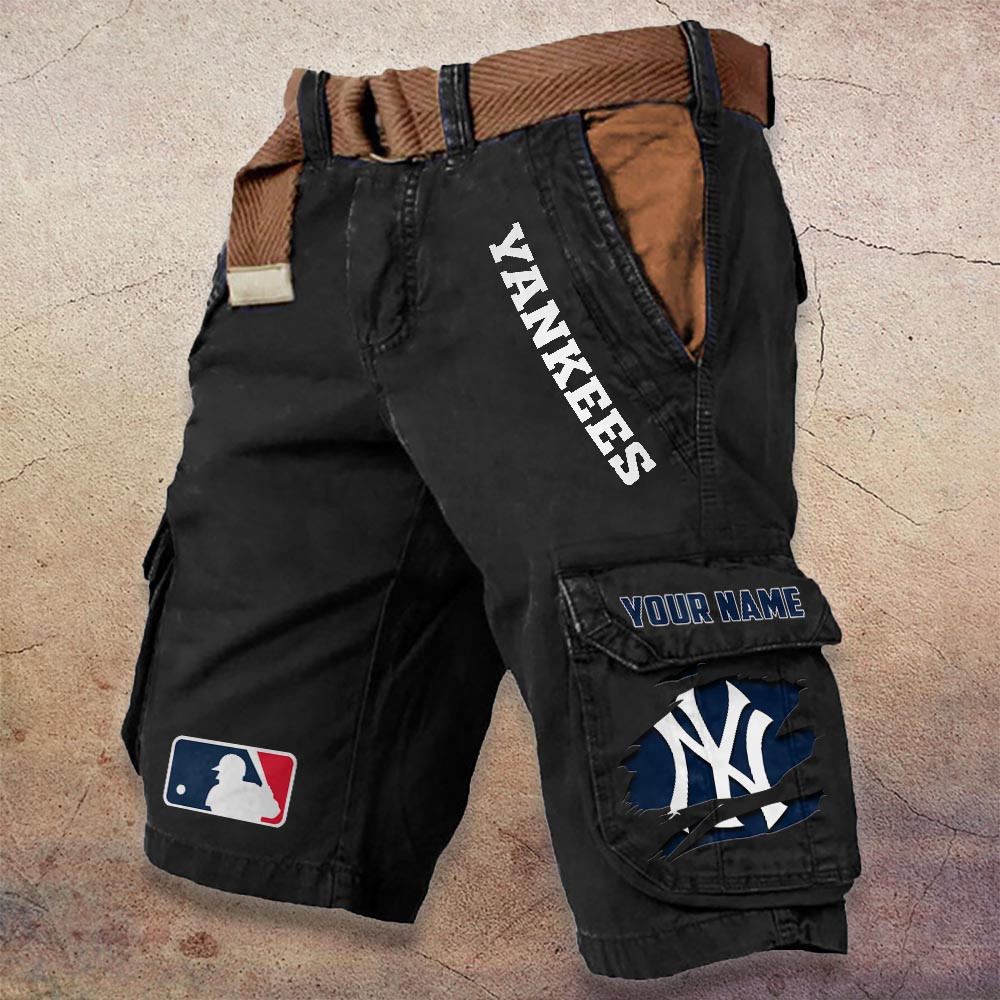 Sportswearmerch New York Yankees MLB Denim Short For Fan