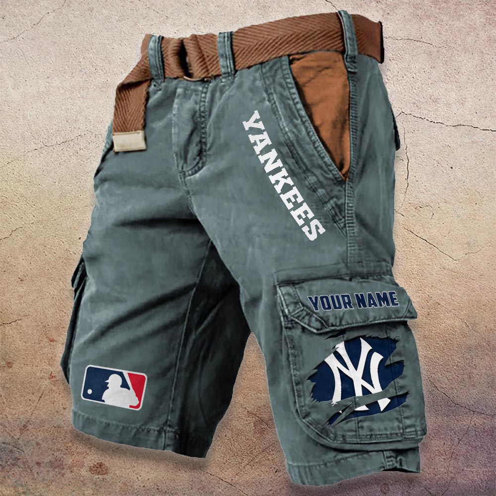 Sportswearmerch New York Yankees MLB Denim Short For Fan