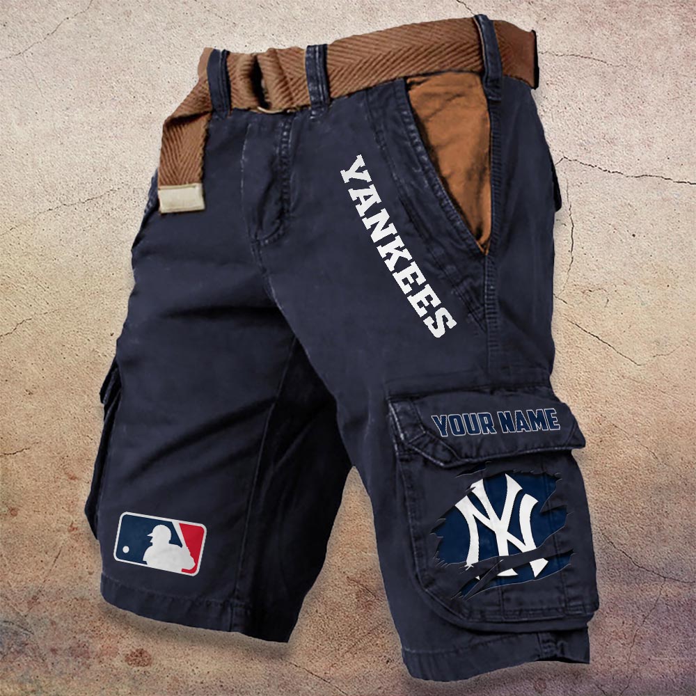 Sportswearmerch New York Yankees MLB Denim Short For Fan