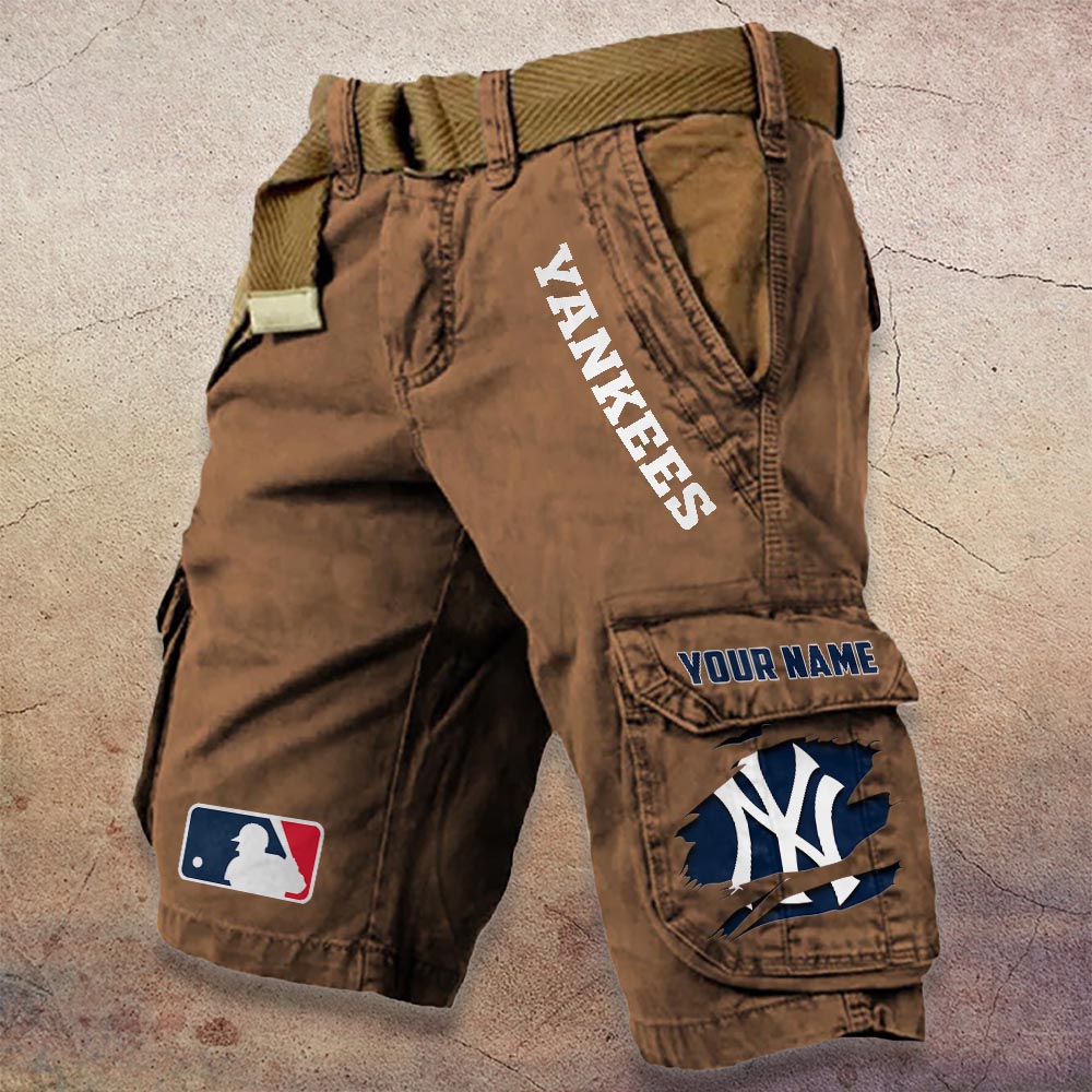 Sportswearmerch New York Yankees MLB Denim Short For Fan
