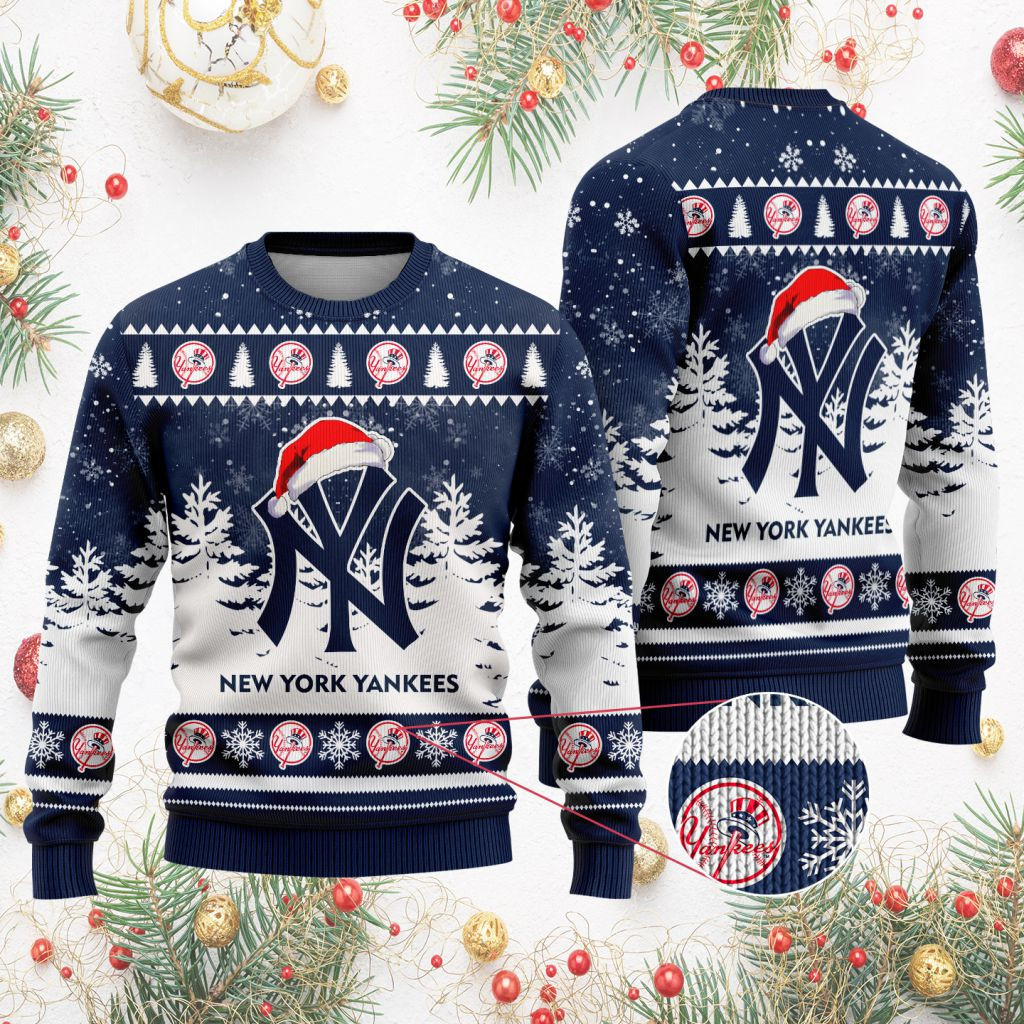 Sportswearmerch New York Yankees MLB Funny Christmas Ugly Sweater For Fans