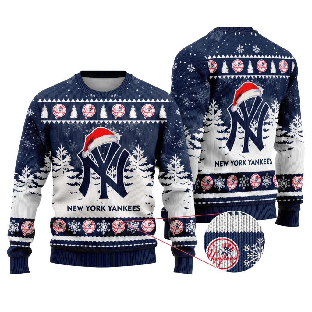Sportswearmerch New York Yankees MLB Funny Christmas Ugly Sweater For Fans