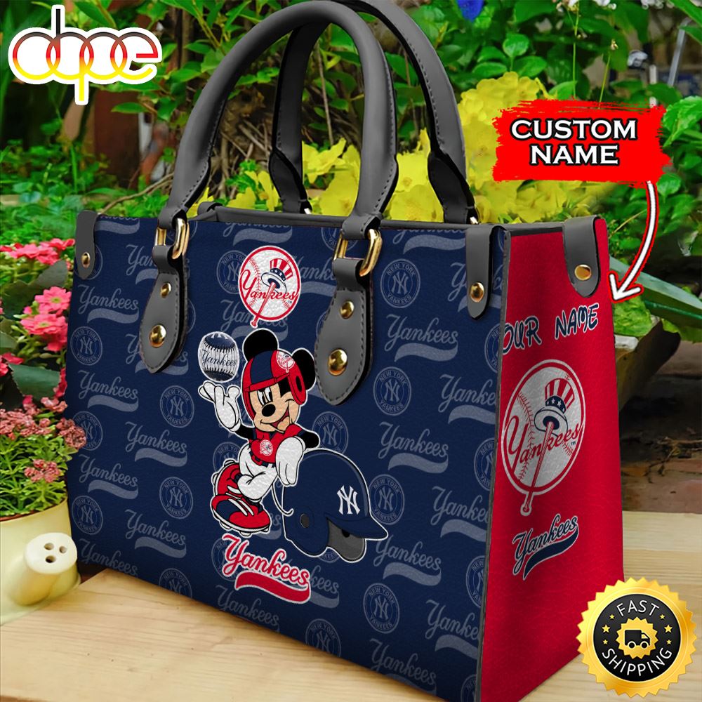 Sportswearmerch New York Yankees MLB Mickey Leather Bag For Fan