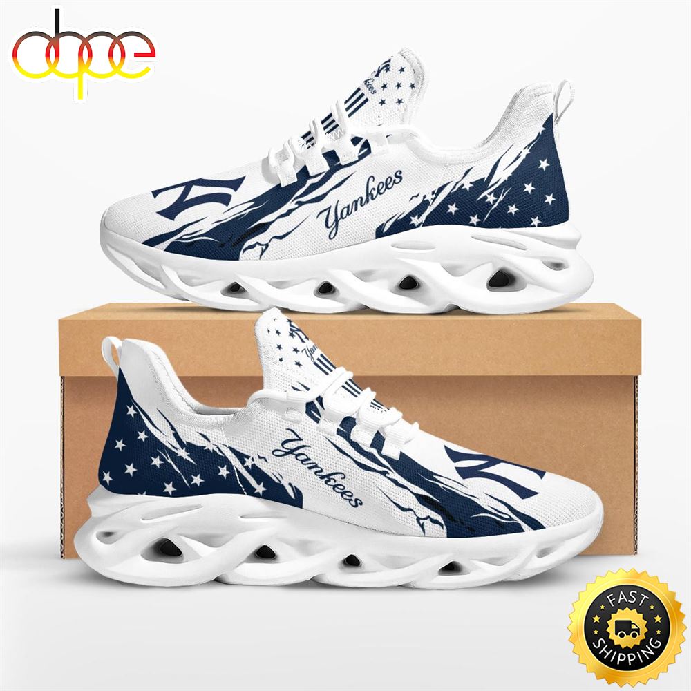 Sportswearmerch New York Yankees MLB Stars and Stripes Max Soul Shoes Sneakers For Men And Women