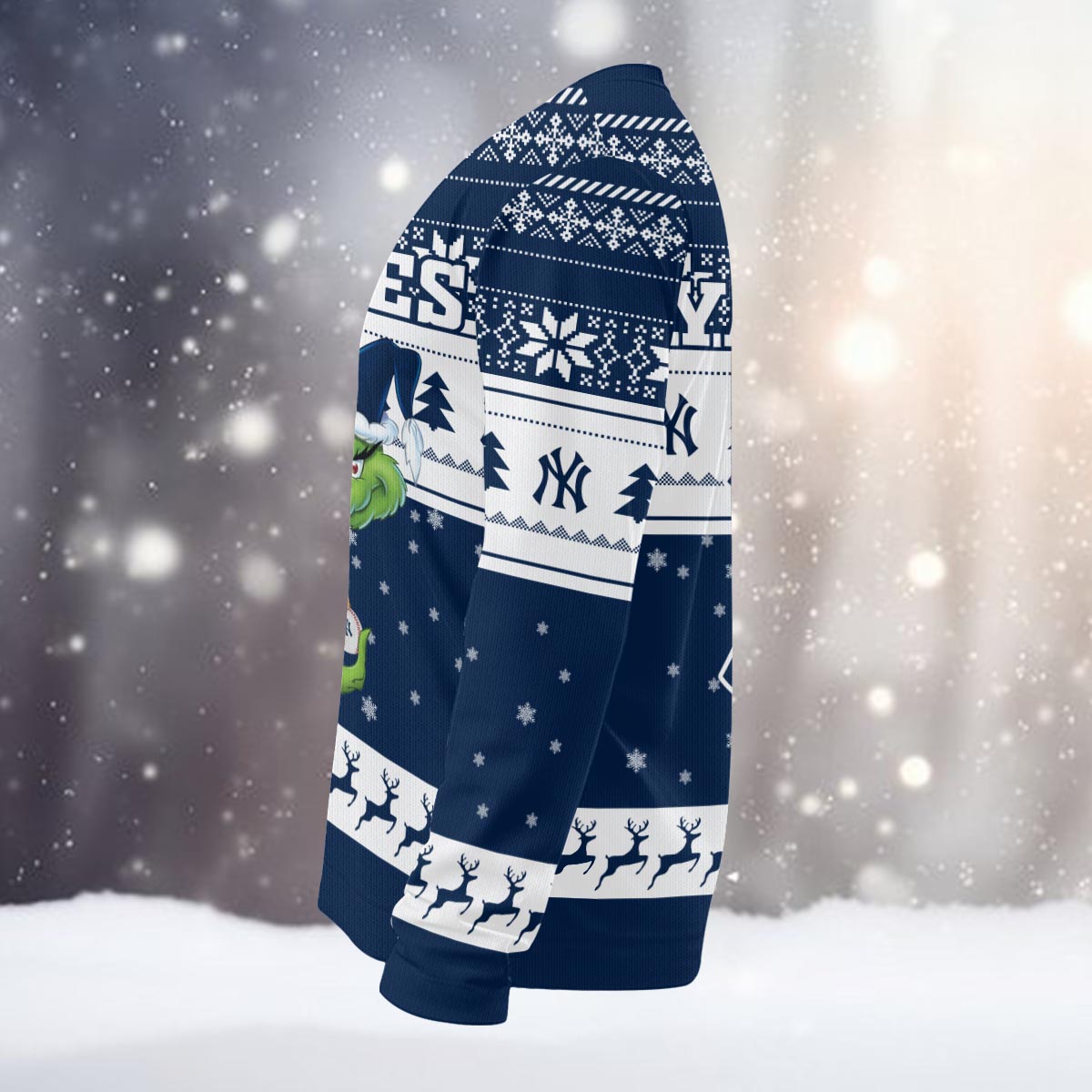 Sportswearmerch New York Yankees MLB x Grinch Christmas Ugly Sweater For Fans