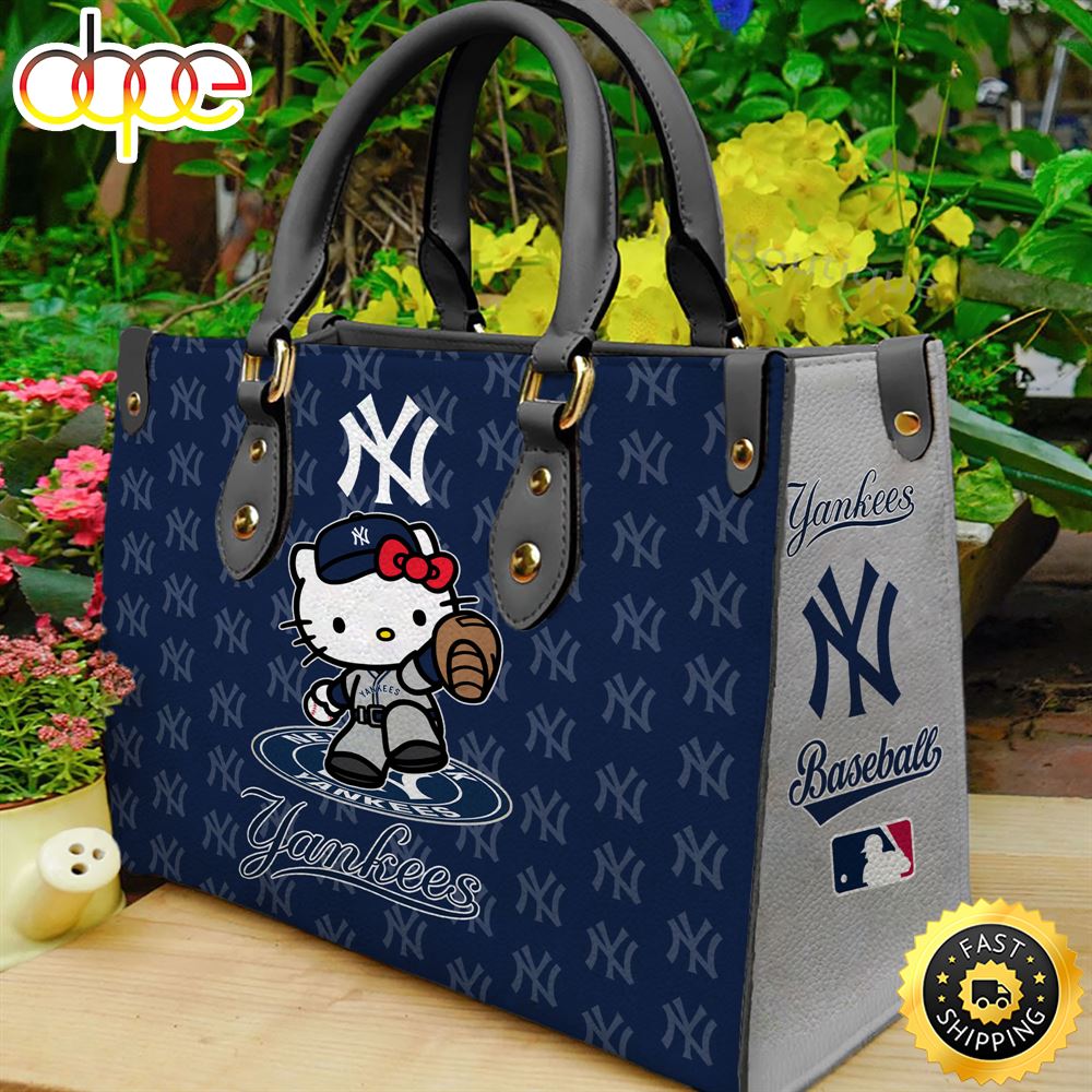 Sportswearmerch New York Yankees MLB x Kitty Women Leather Hand Bag For Fan