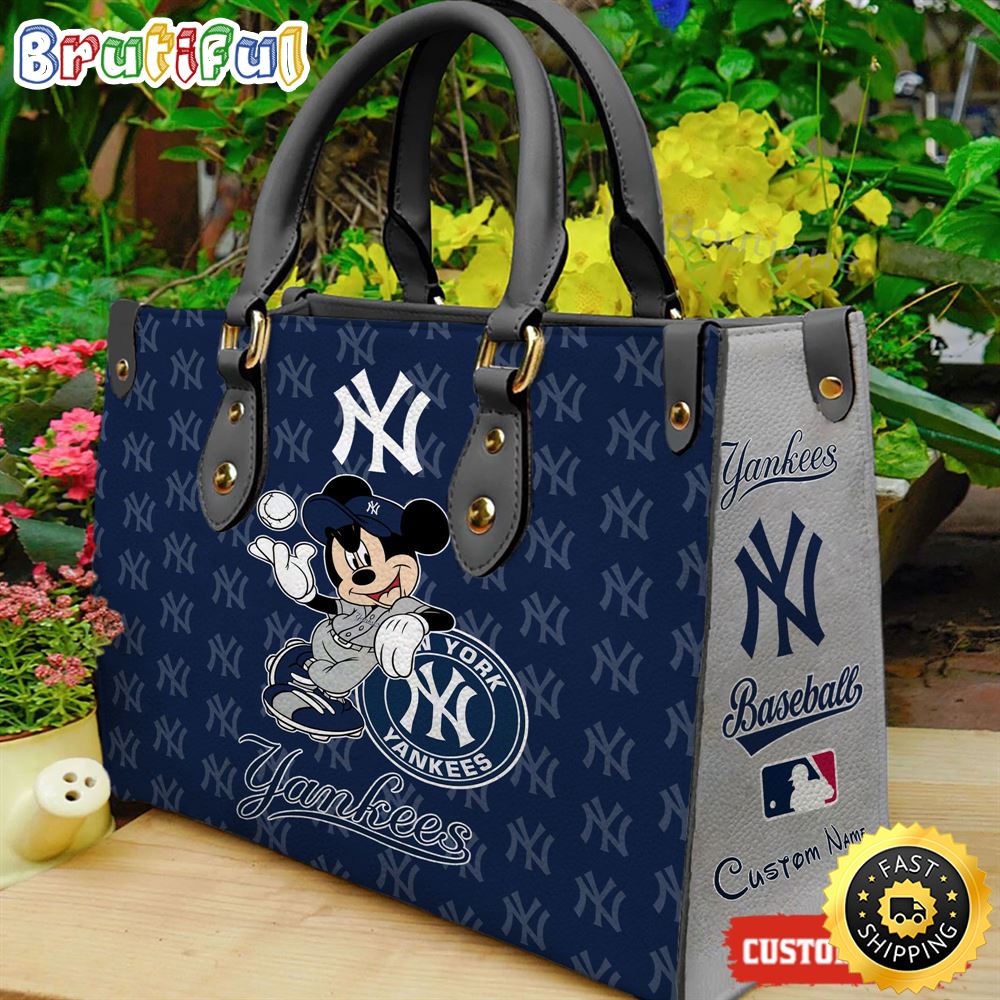 Sportswearmerch New York Yankees MLB x Mickey Leather Handbag For Fan