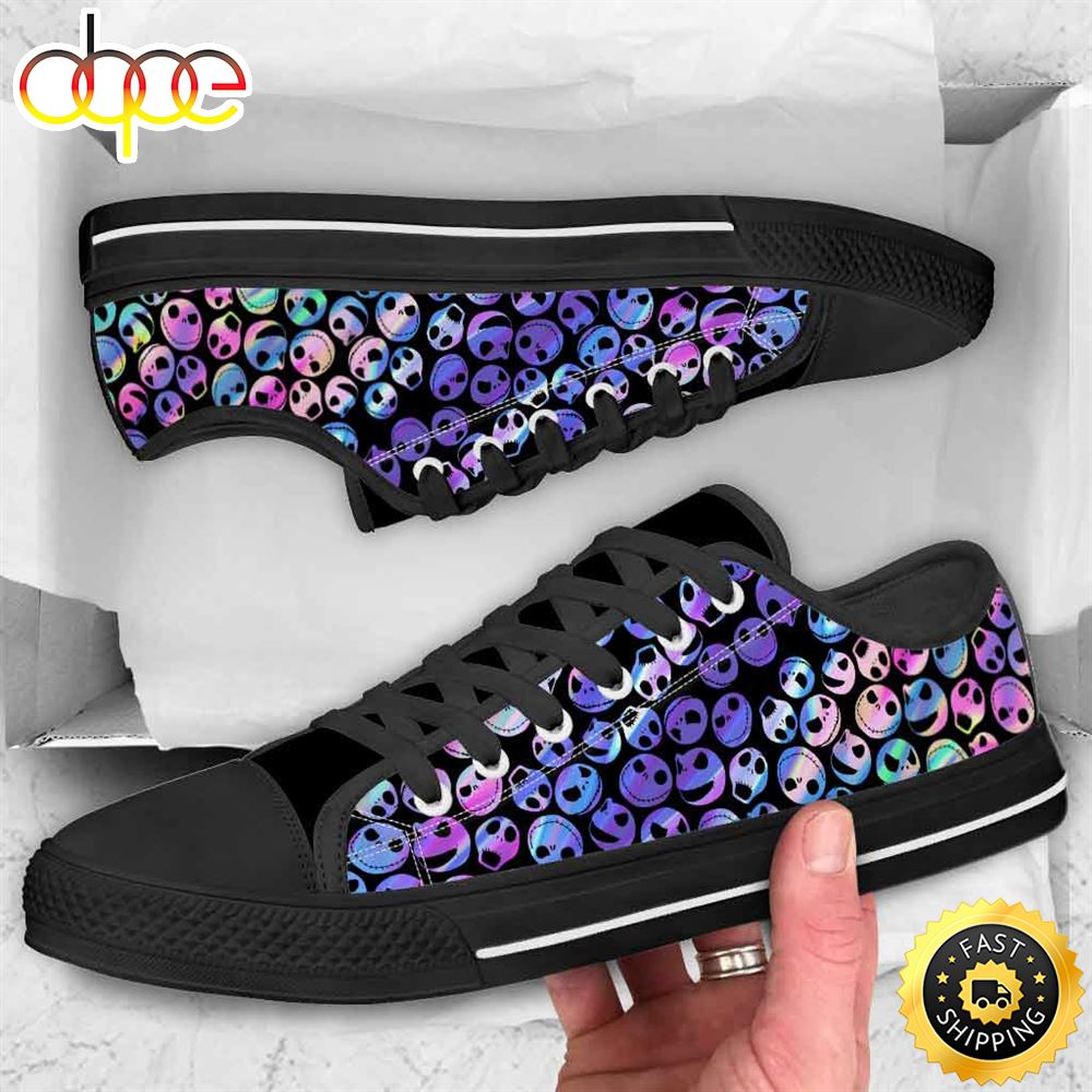 Sportswearmerch Nightmare King - Low Top Canvas Sneakers Shoes For Men And Women