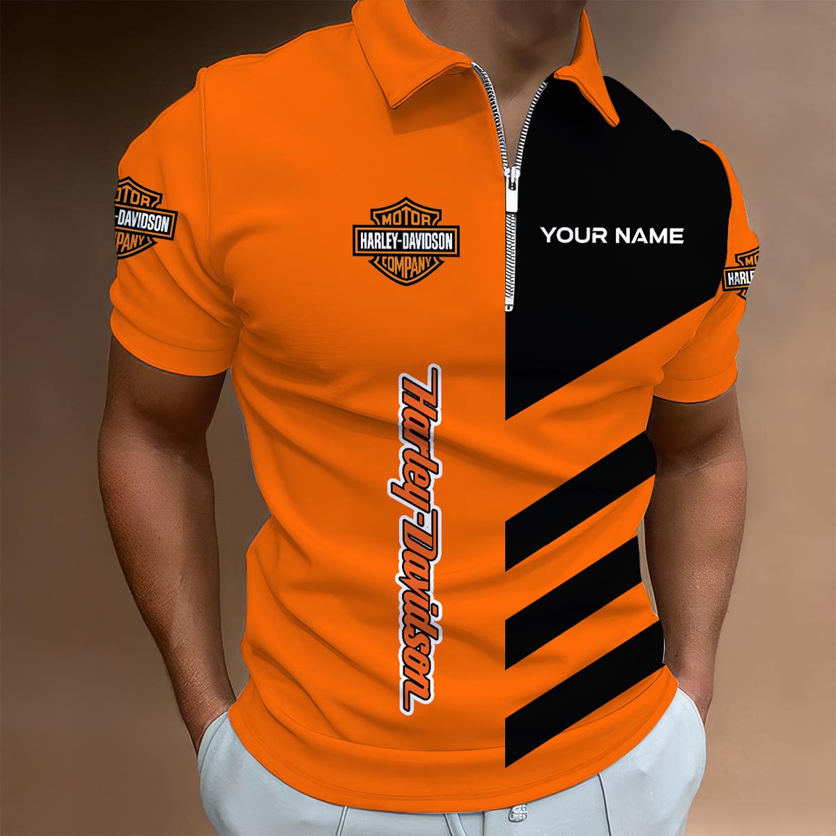 Sportswearmerch Nissan Car Lapel Zip Polo Shirt For Fan