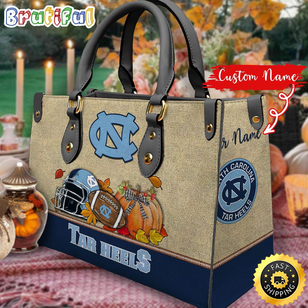Sportswearmerch North Carolina Tar Heels NCAA Autumn Leather Handbag For Fan