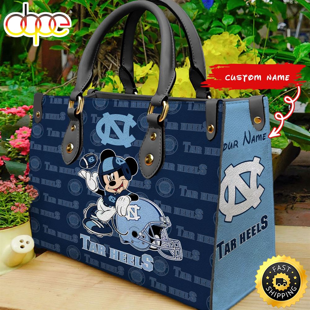 Sportswearmerch North Carolina Tar Heels NCAA Mickey Leather Bag For Fan
