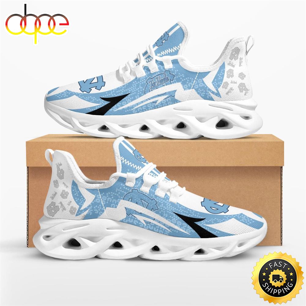 Sportswearmerch North Carolina Tar Heels NCAA Symbol Geometric Pattern Max Soul Shoes Sneakers For Men And Women