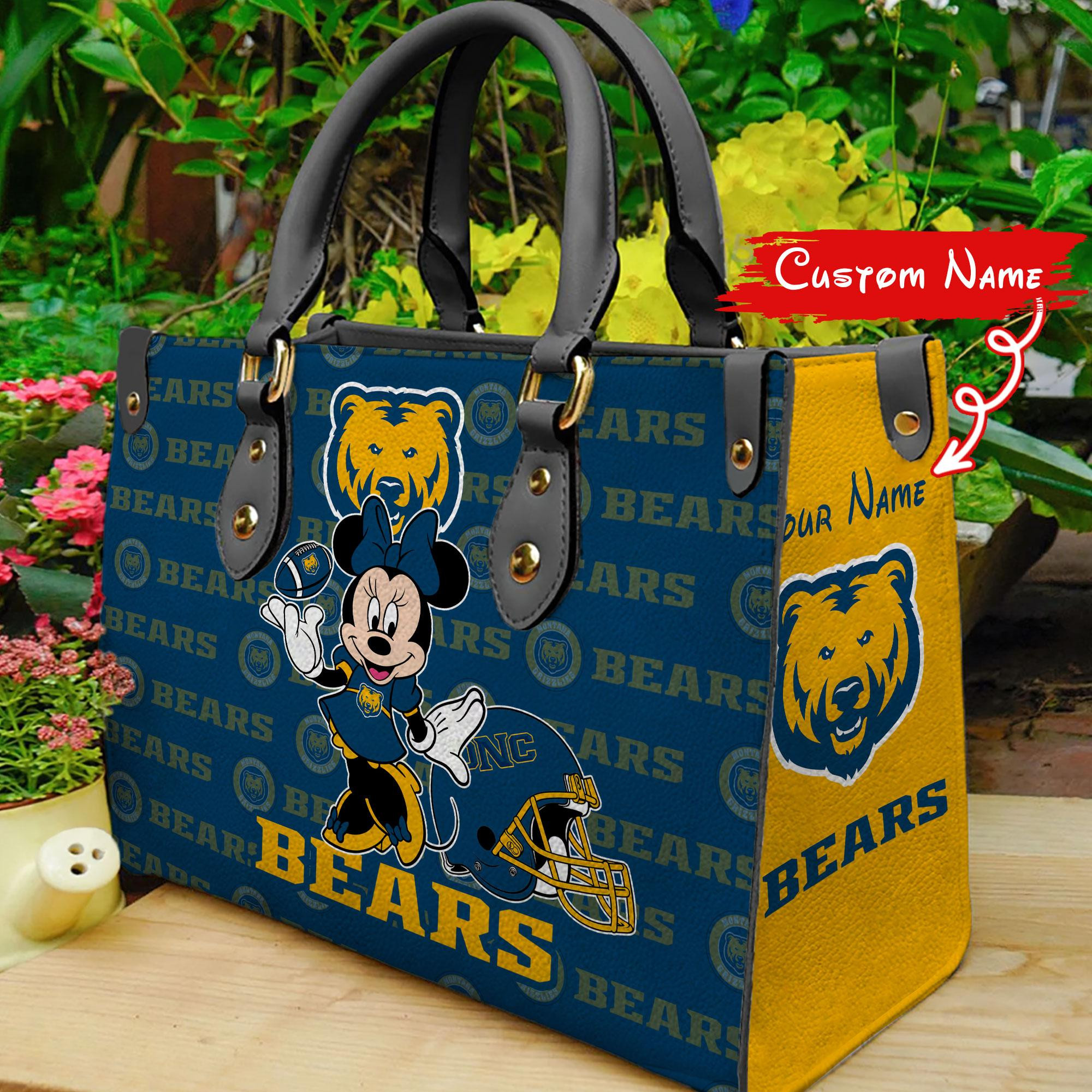 Sportswearmerch Northern Colorado Bears NCAA x Minnie Women Leather Handbag For Fan