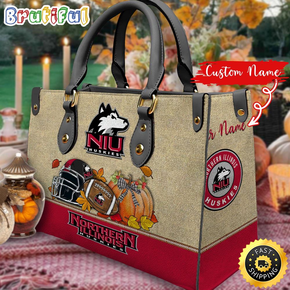 Sportswearmerch Northern Illinois Huskies NCAA Autumn Leather Handbag For Fan