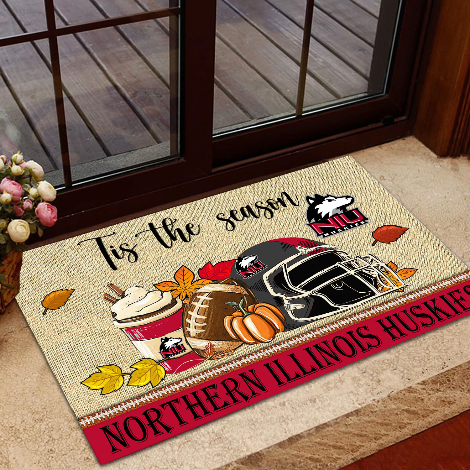 Sportswearmerch Northern Illinois Huskies NCAA Fall Football Custom Doormat For Fan