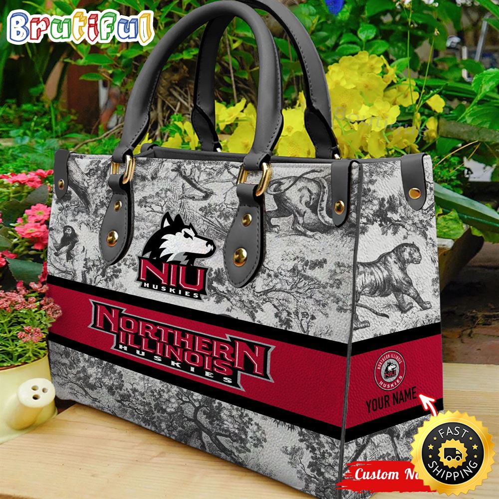 Sportswearmerch Northern Illinois Huskies NCAA Leather Handbag For Fan